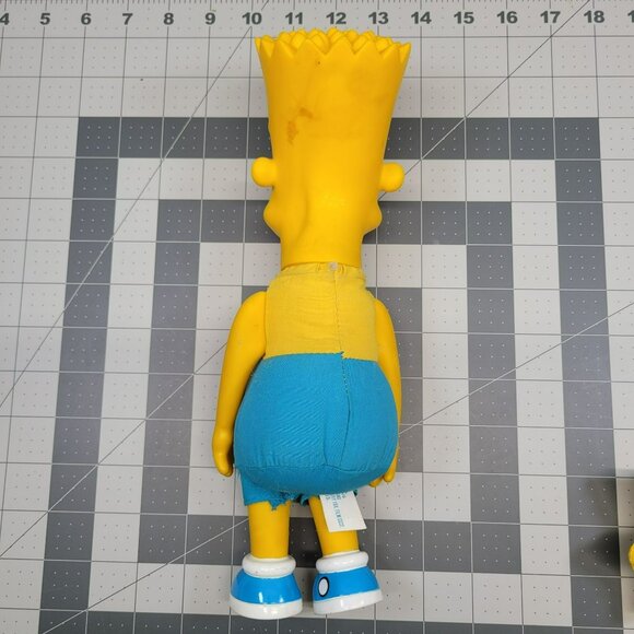 4 Dolls The Simpsons Plush Doll Set Bart Marge Maggie Matt Groening 1990 Vtg - Picture 4 of 16